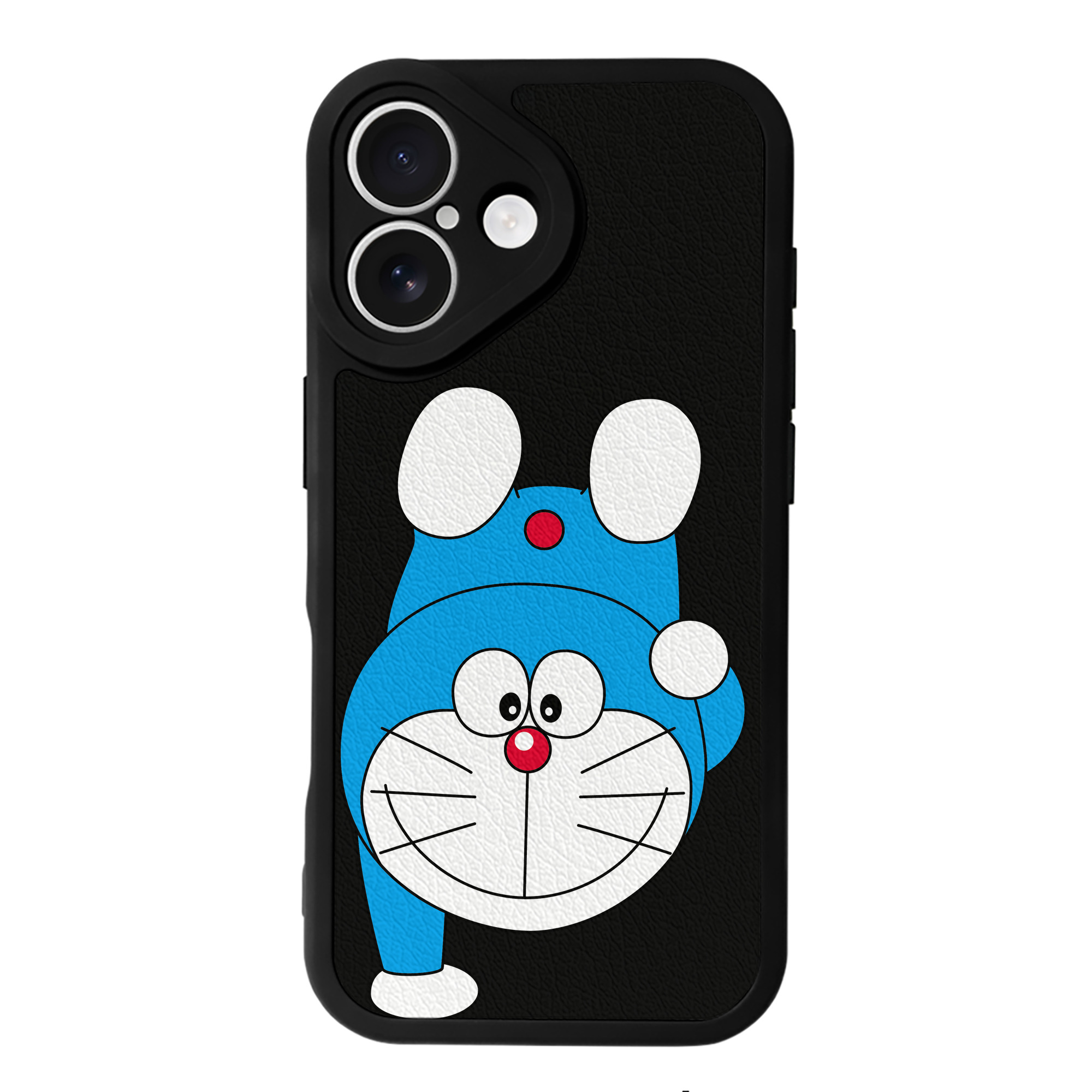 （画像用） ドラえもん Doraemon 【iPhone 16シリーズ対応】シリコンスマホケース（レザー調） 材質：シリコン